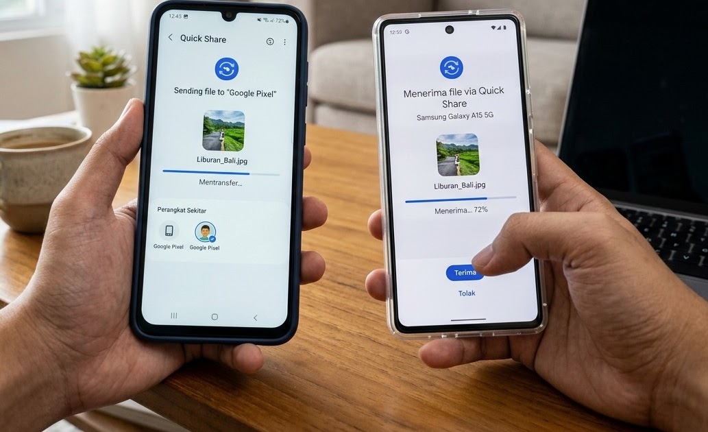 Fitur ‘Tap To Share’ Google, Berbagi File Besar Antar Perangkat