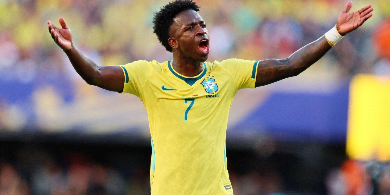 Vinicius Jr Menggila Borong Dua Gol, Brasil Melaju Mulus
